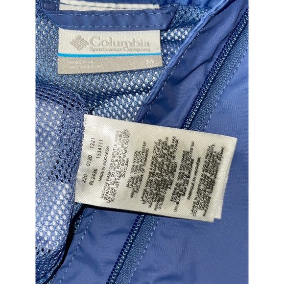 Columbia Omni-Tech Purple Hooded Wind/Rain Jacket - Picture 12 of 12